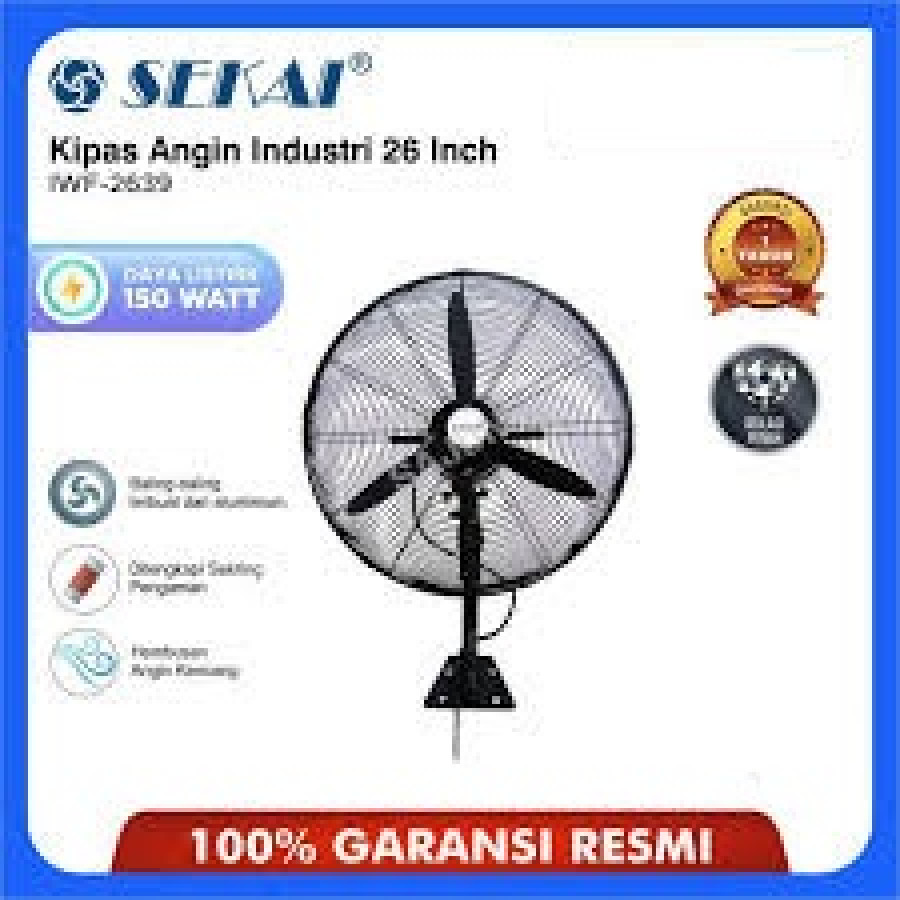 Kipas Angin Dinding Industri 26 Inch SEKAI IWF 2639