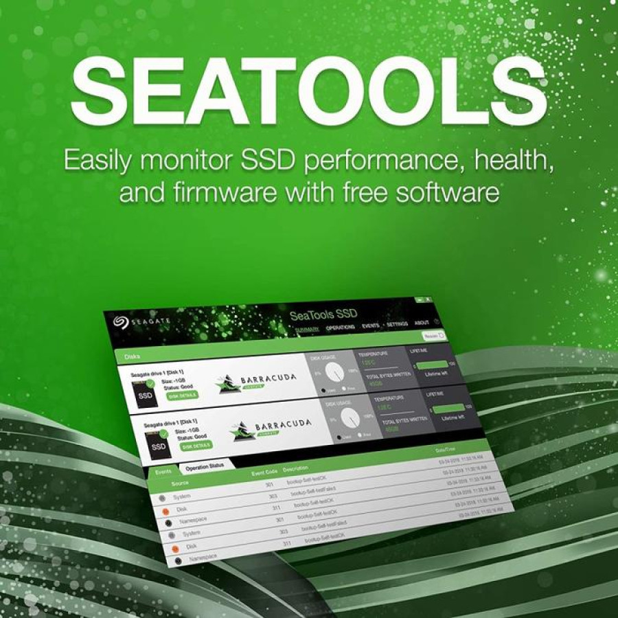 SSD Barracuda Seagate 240GB 3D NAND 2.5" SATA - depan