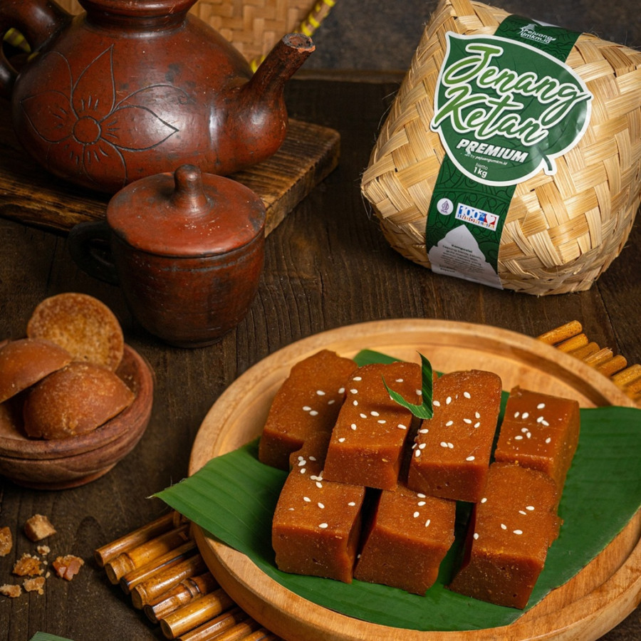 Jenang Ketan Premium Khas Blitar, Plus Wijen, Besek 1 kg by PejuangUMKM.id - utama