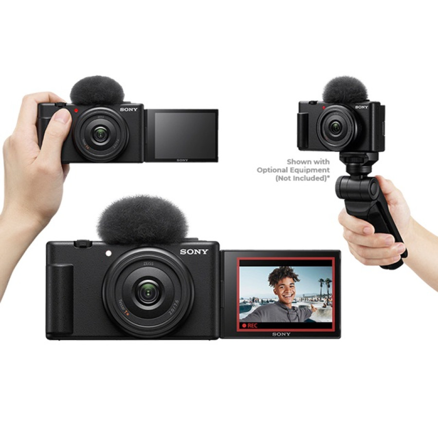 Kamera vlog SONY ZV-1F set Shooting Grip SONY GP-VPT2BT - utama