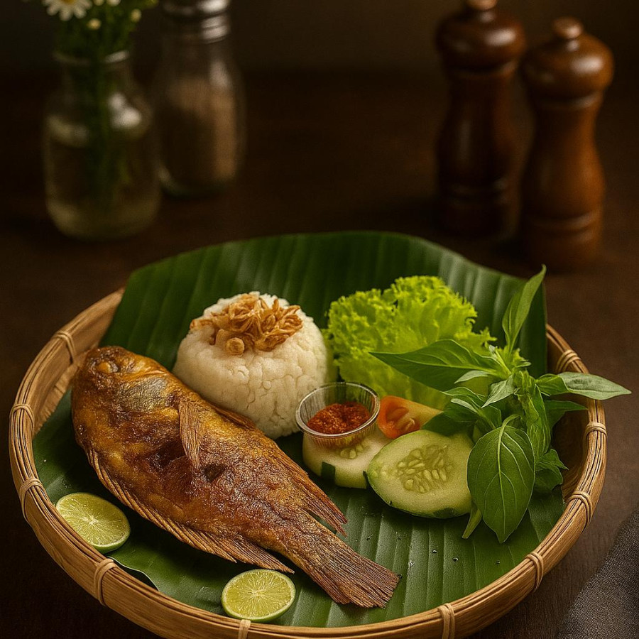 Nasi Nila Goreng - samping