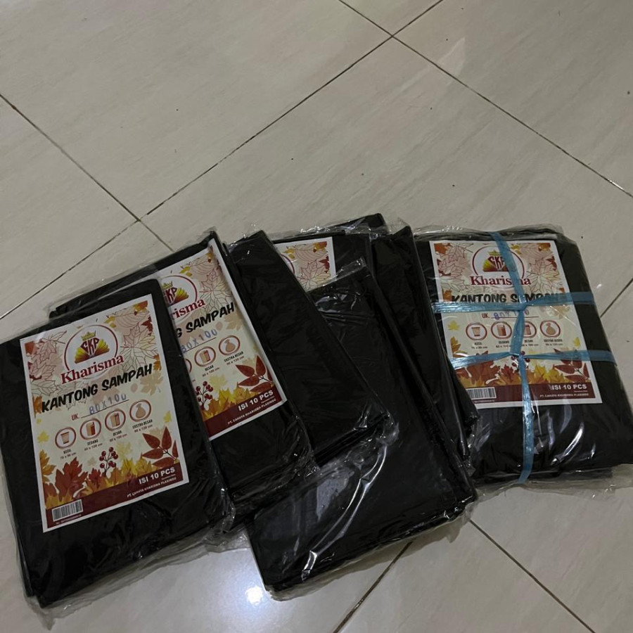 Kharisma  Hitam Kantong Sampah Jumbo 80x100