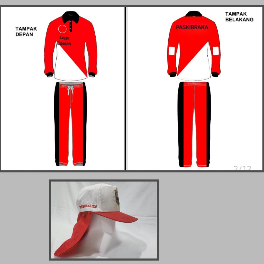 Pakaian Olahraga dan Topi