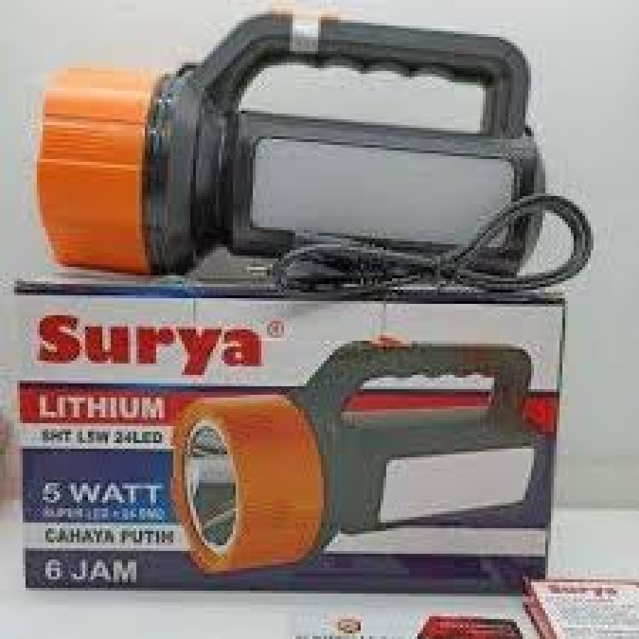 Lampu Senter Lithium Surya 5 Watt