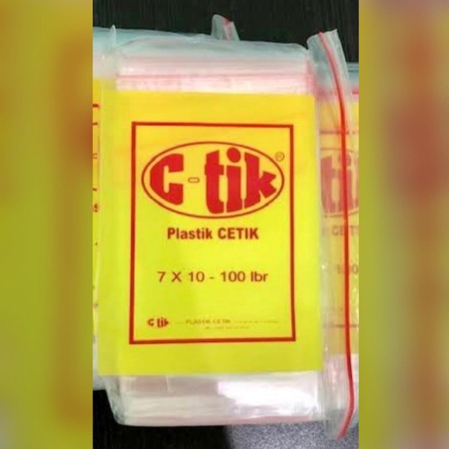 Plastik Klip Merk C-tik Uk. 7x10 - samping