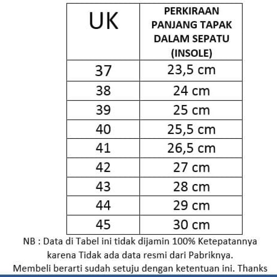 Sepatu Booth - samping