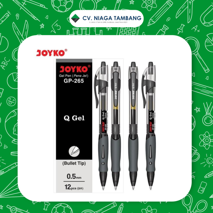 JOYKO GEL PEN Q GEL GP-265 HITAM