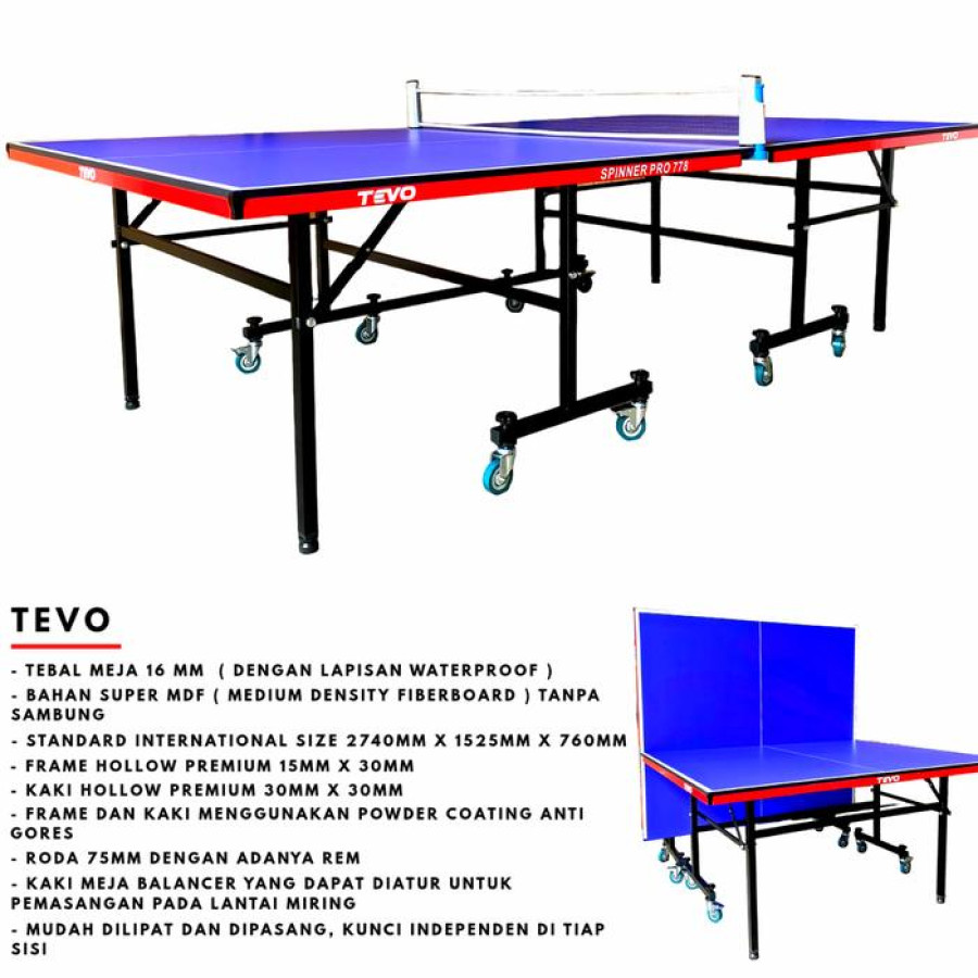 MEJA TENIS MEJA / MEJA PINGPONG TEVO 16 MM