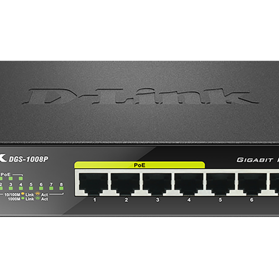 Switch Unmanaged D-LINK 8-ports Gigabit Desktop  [DGS-108]