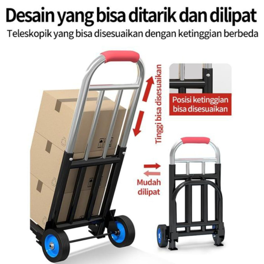 Trolly Lipat Trolly Hand Truck Kap 150 Kg - depan
