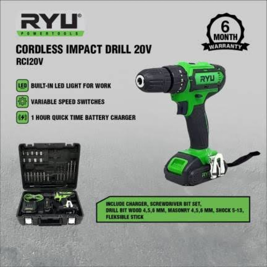 Bor Cordless RYU RCI20V - utama