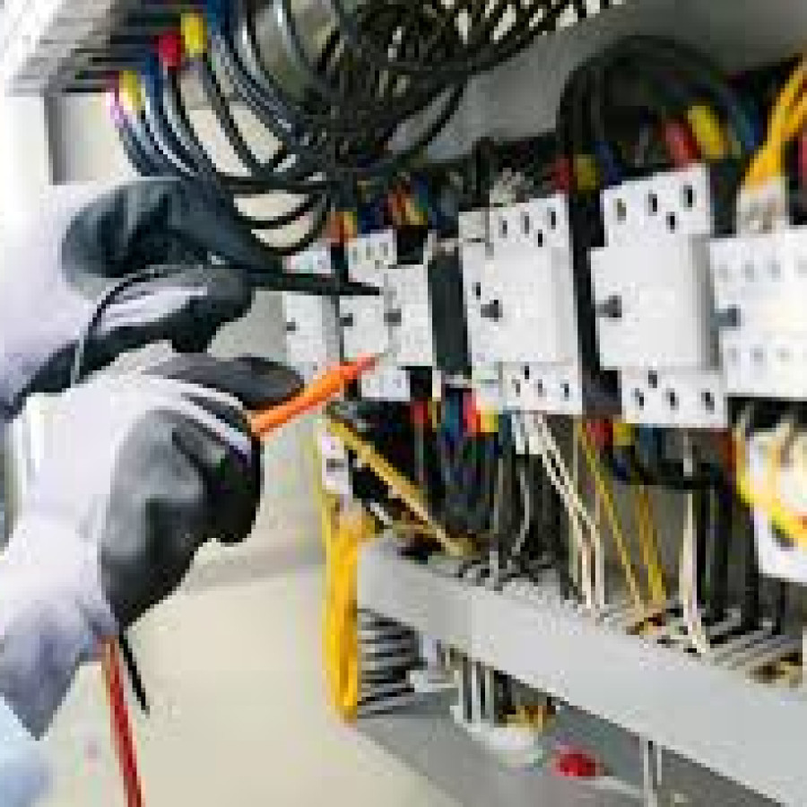 Wirring Instalasi Sistem, Test Beban PLN & Genset ke Panel Beban - utama