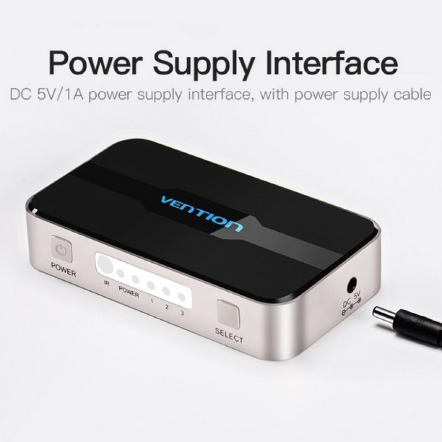 Vention HDMI Switcher 3 In 1 Out 4K - samping