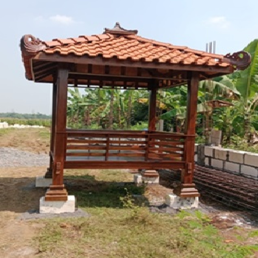 GAZEBO KAYU JATI
