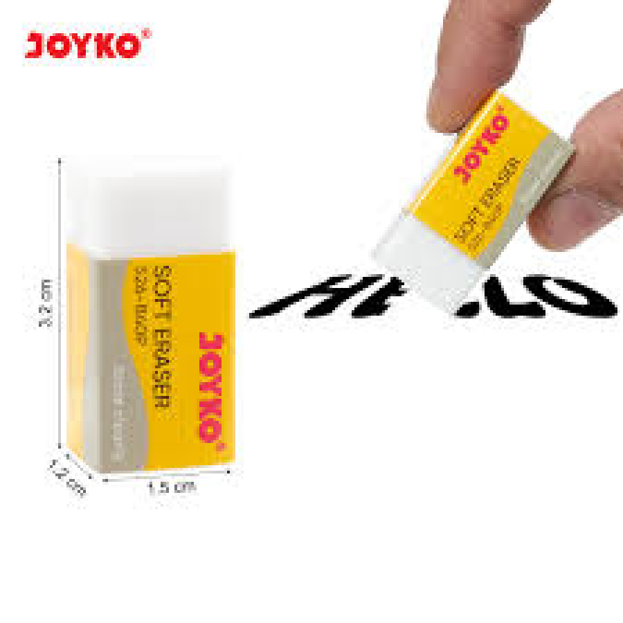 Penghapus Pensil Putih JOYKO - detail