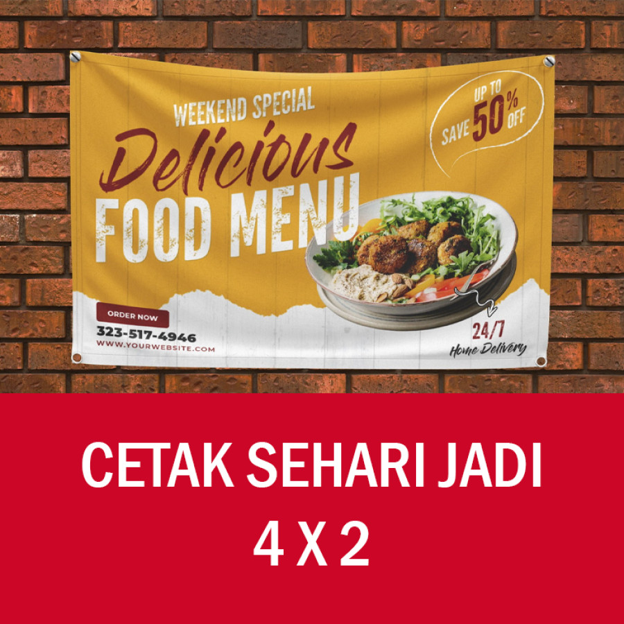 spanduk 4 x 2 sehari jadi