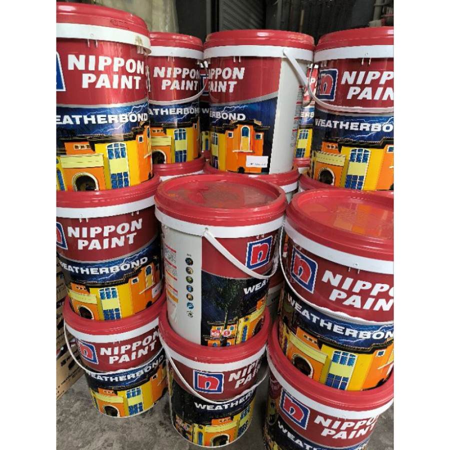 Cat tembok Nippon Paint Weatherbond kemasan 25kg