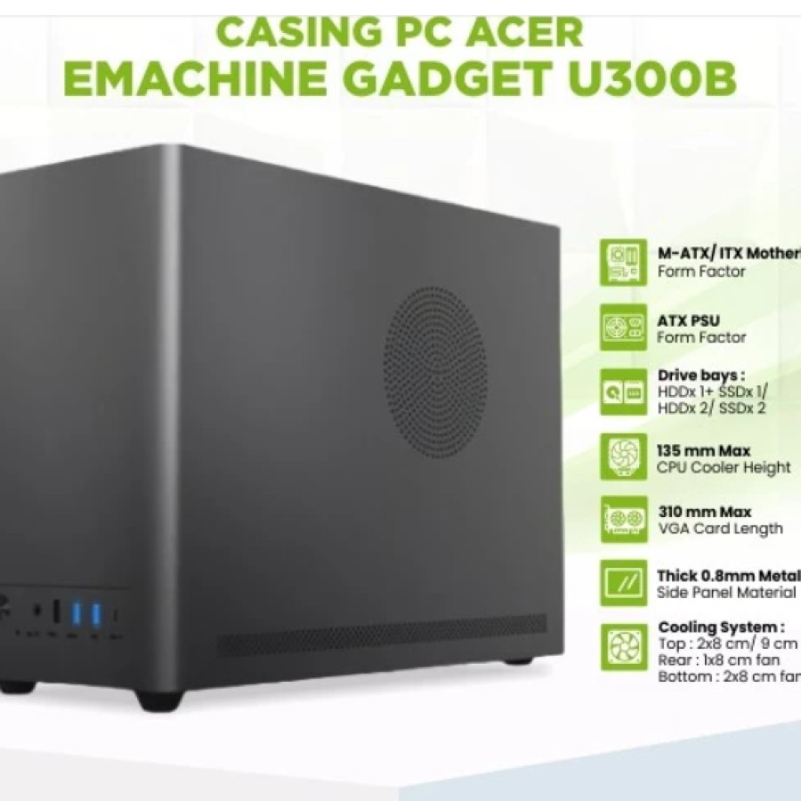 Casing PC Acer U300B - depan