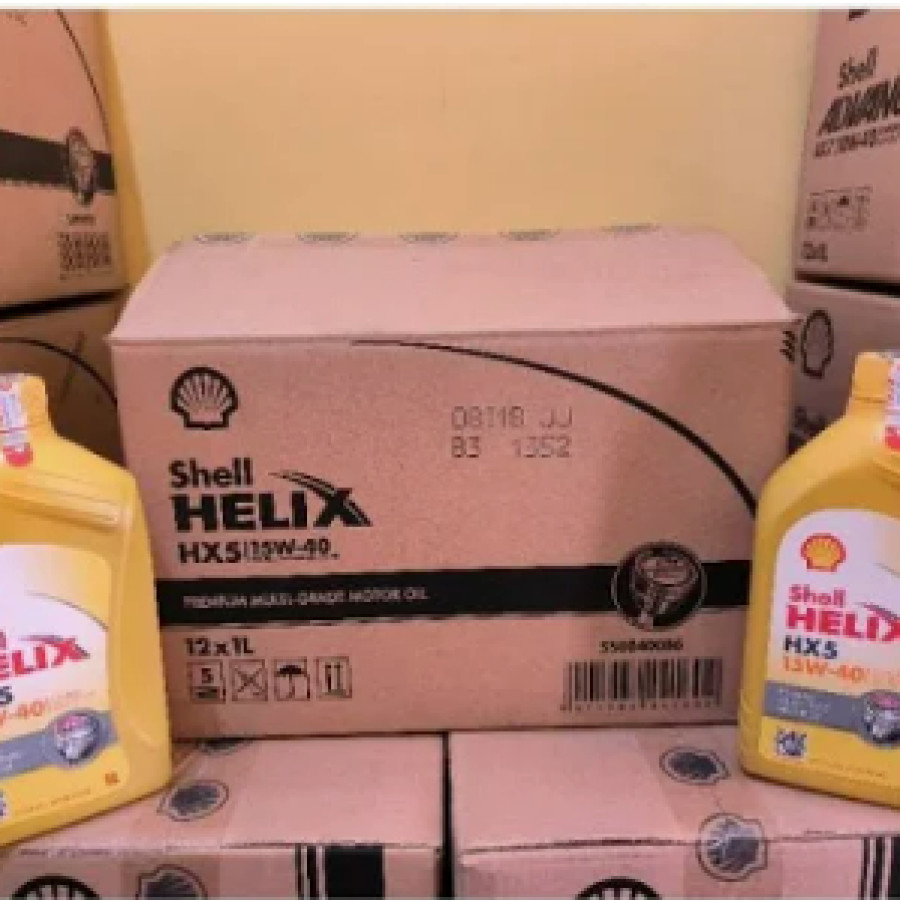 Shell Helix Oli Mesin Mobil Hx5 15w40 4 Ltr - depan