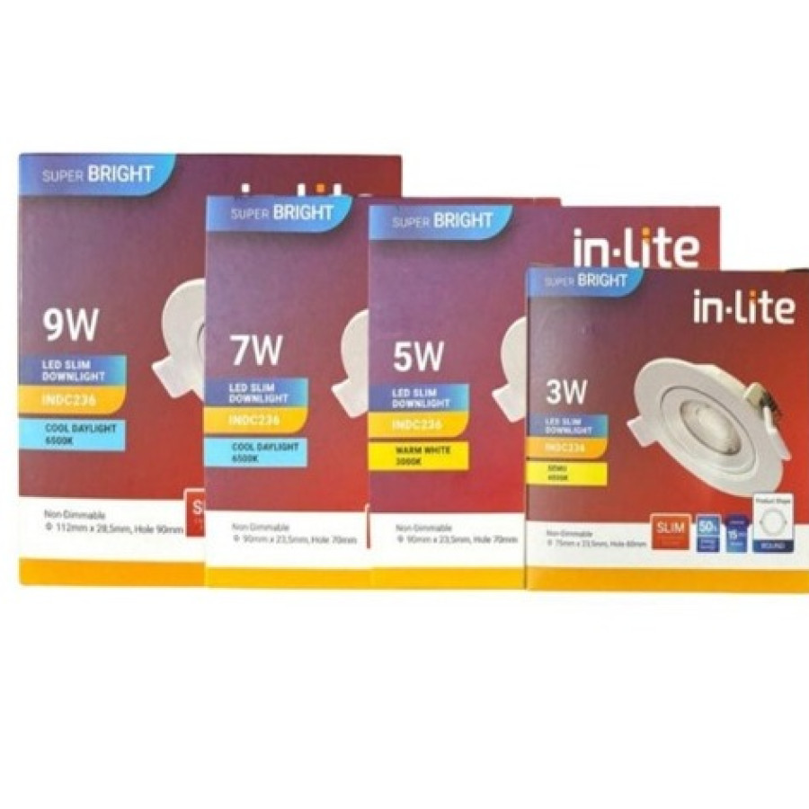 Lampu Spotlight 3W Warm White In-Lite