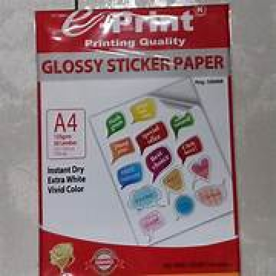 KERTAS STIKER GLOSY E PRINT