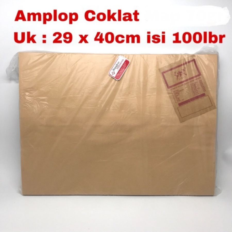 Amplop samson Coklat 29 x 40 cm isi 100 Lembar