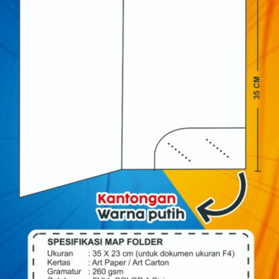 cetak Map Kantor art Folio - samping