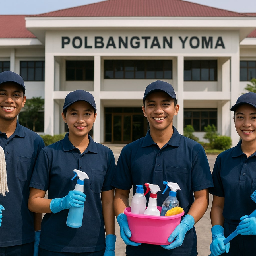 Jasa Tenaga Kebersihan Kantor 1 Tahun - depan