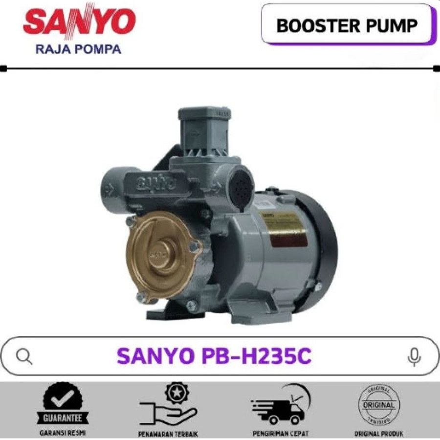 SANYO Mesin Pompa Pendorong Air Otomatis - Booster Pump - PB-H235C