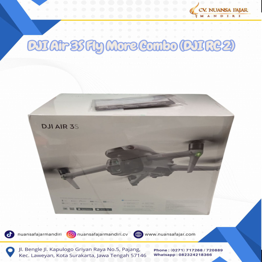 DRONE DJI AIR 3S FLY MORE COMBO (DJI RC2)