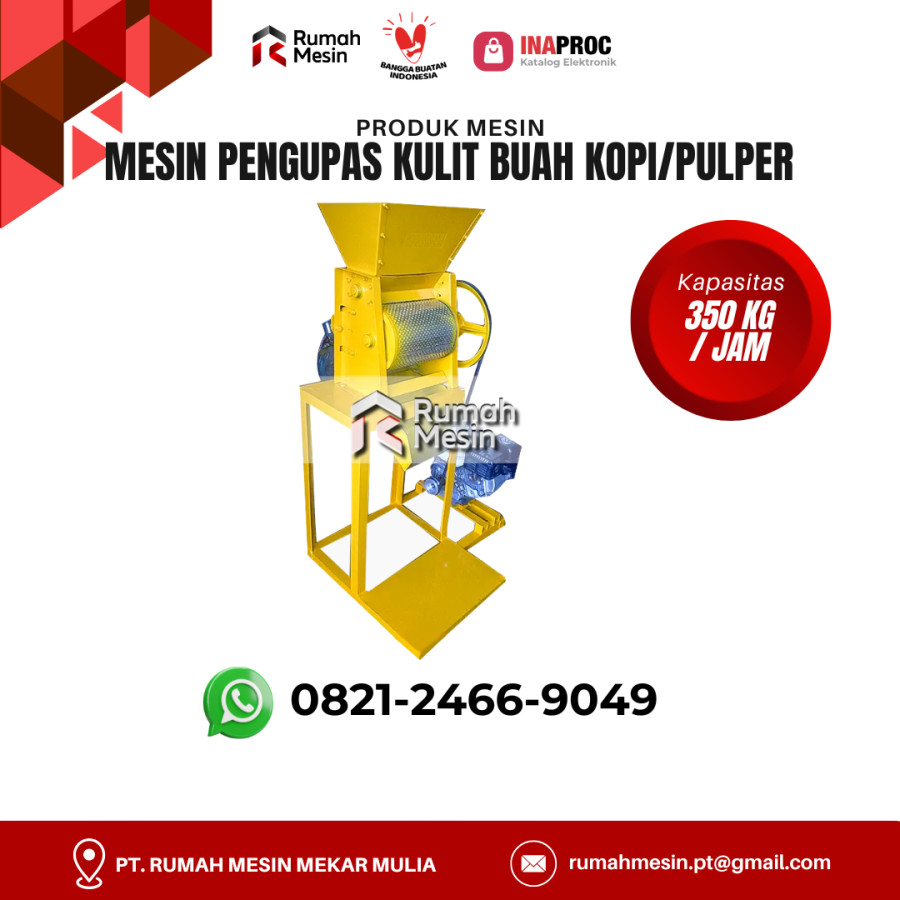 MESIN PENGUPAS KULIT KOPI BASAH / PULPER