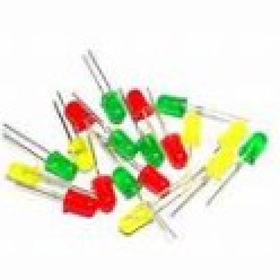 Lampu LED , Merah, Kuning, Hijau  3-5 v @ 5 buah