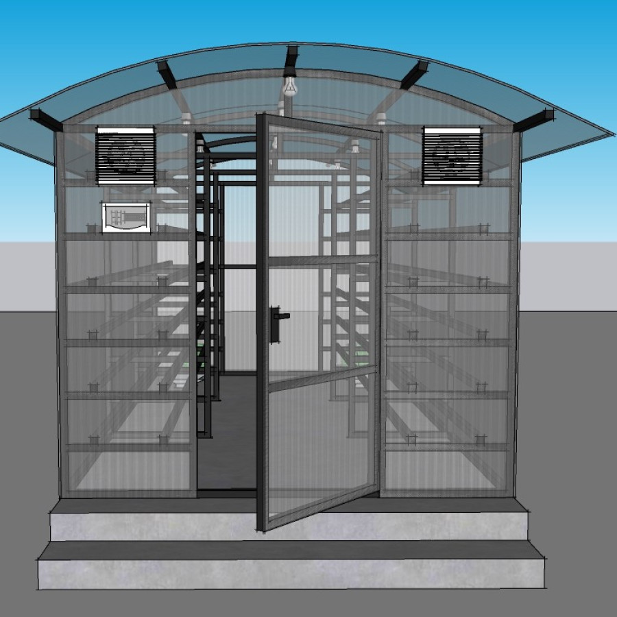 Rumah Pengering Tepung Mocaf - depan