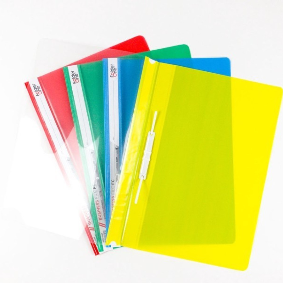 Map Bisnis / Snelhecter plastik FOLDER ONE F4 - 1 Pack - detail