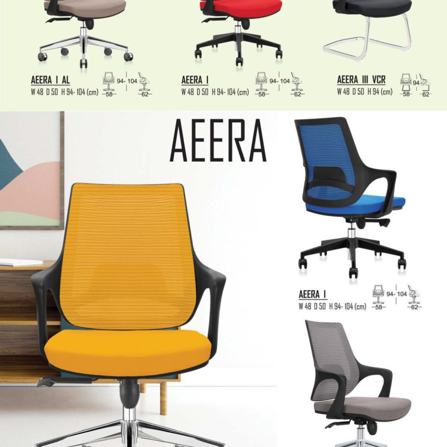 Kursi Kantor/Kerja INDACHI AEERA I KAKI NYLON