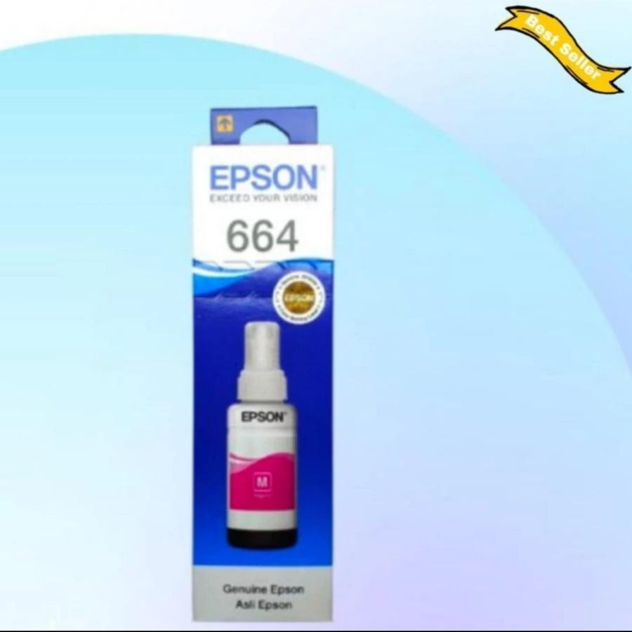 Tinta Epson 664 Black Original L100,L110,L120,L200,L220 - Hitam/Warna - samping