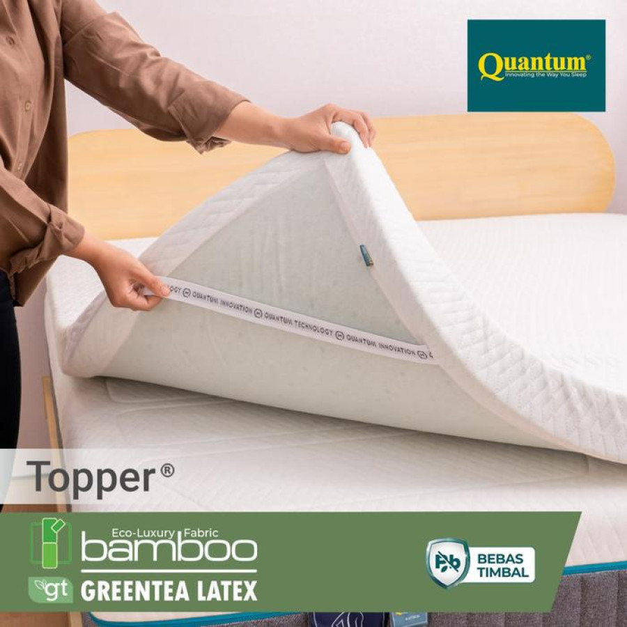 Dipan Re-born Tech Italian 908 180x200 & Kasur Quantum Bamboo Latex 5 cm - depan