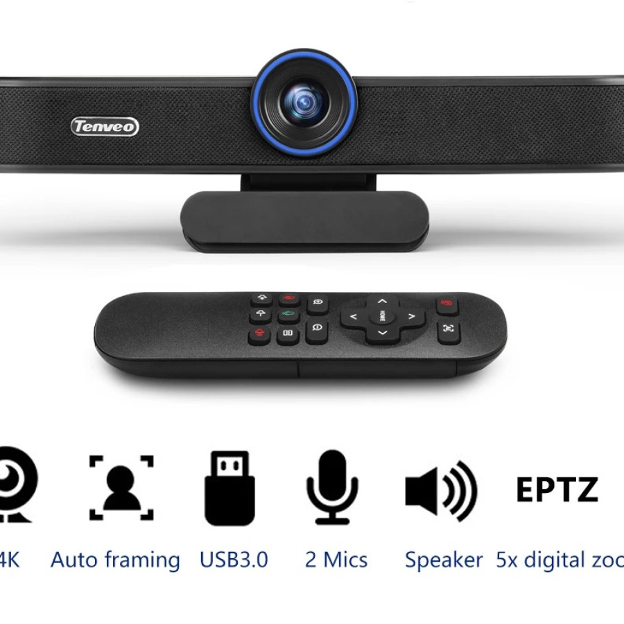 TENVEO 4K 5x Zoom EPTZ Camera with Auto-Framing [VA300B]