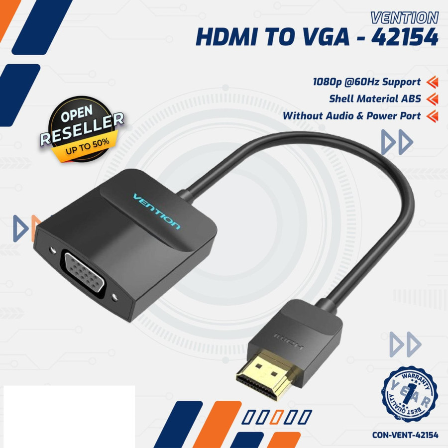Perawatan Komputer : Konverter HDMI to VGA Vention - depan