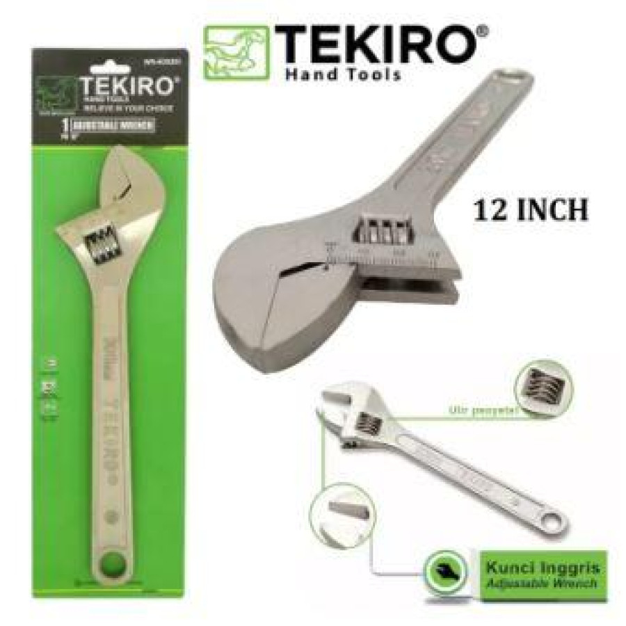 Tekiro Kunci Inggris 12"/ Adjustable Wrench 12 INCH - depan