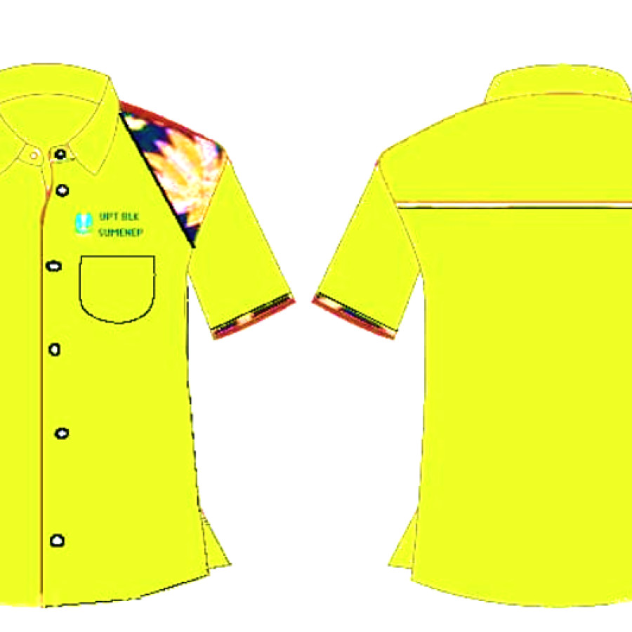 Pakaian Kerja Kombinasi Batik - utama