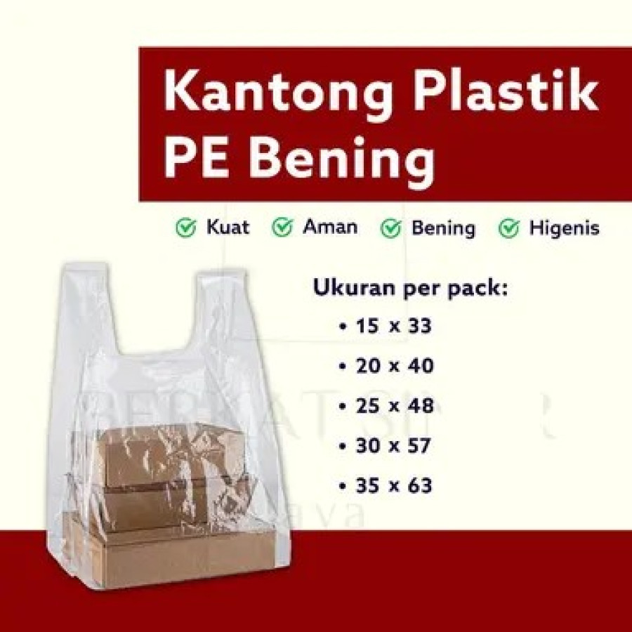 Plastik kresek ukuran 15 - utama