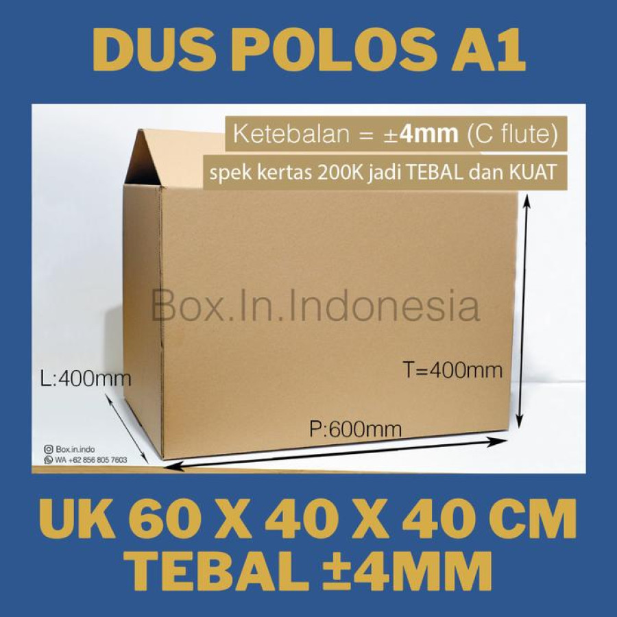 BOX KARDUS PUTIH - depan