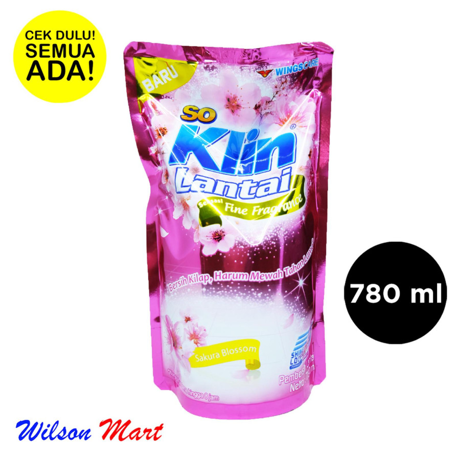 SO KLIN LANTAI FINE FRAGRANCE PURPLE TWILIGHT 780 ML REFILL - depan