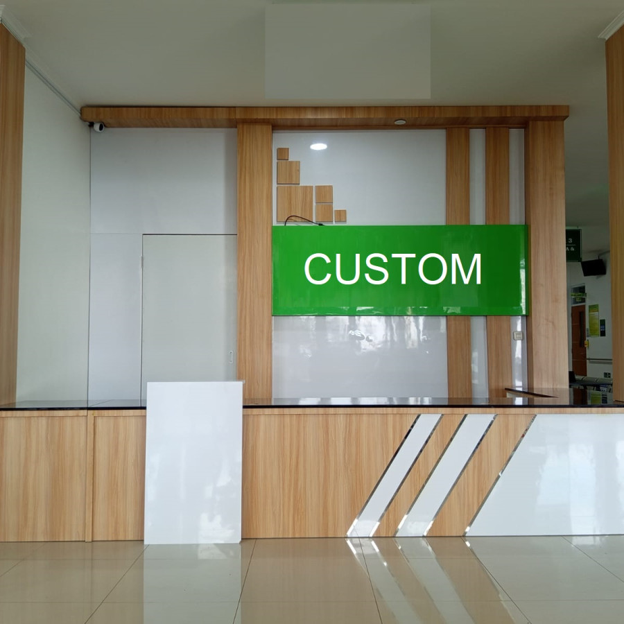 Backdrop Custom Ukuran 500x315 cm Finishing HPL Multiplex