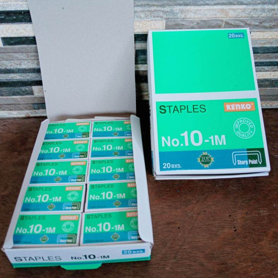 Isi Staples Kecil (No.10, Isi 20 Box) merk MAX - utama
