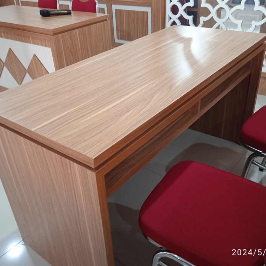 Meja rapat custom - samping