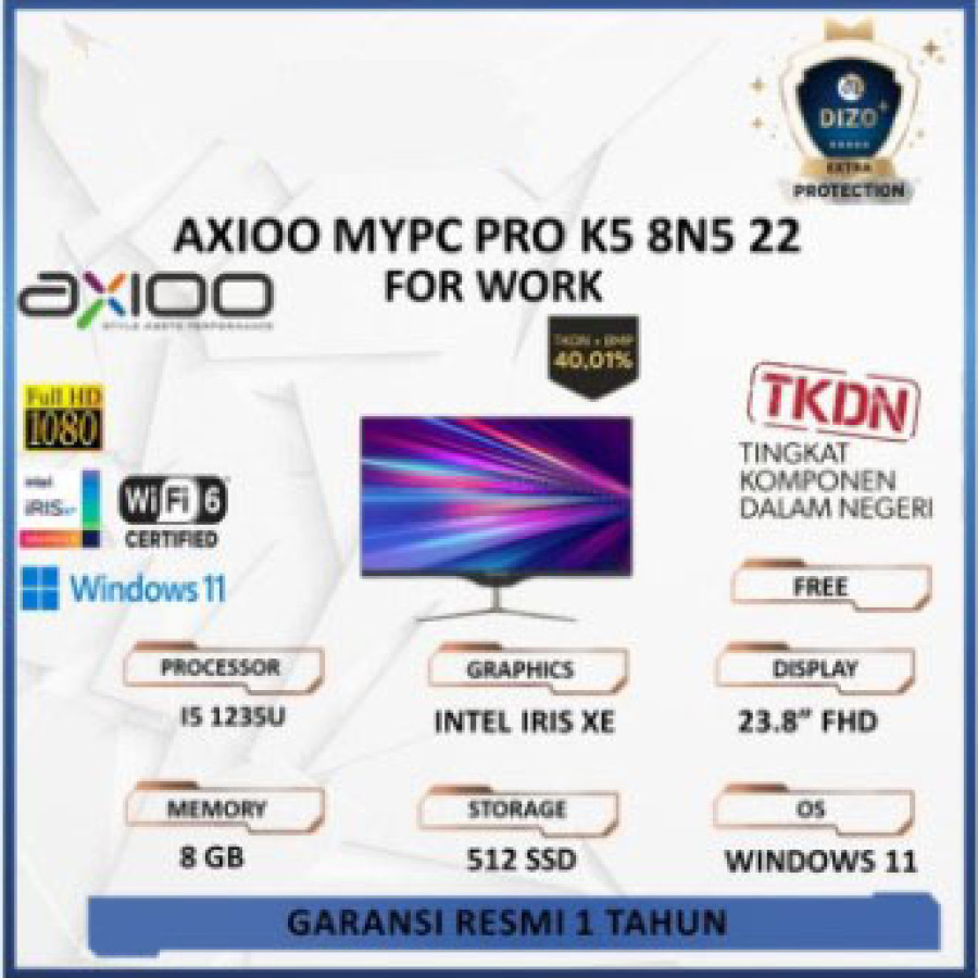 Axioo Mypc Pro K5 8N5 22
