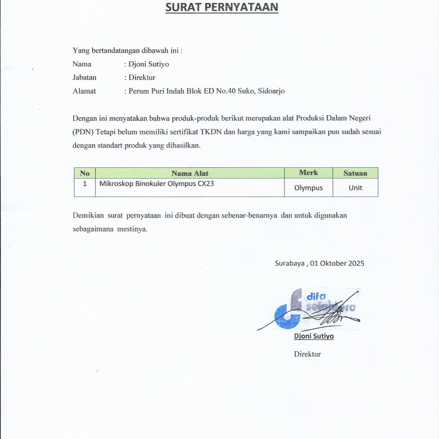 Mikroskop. - samping