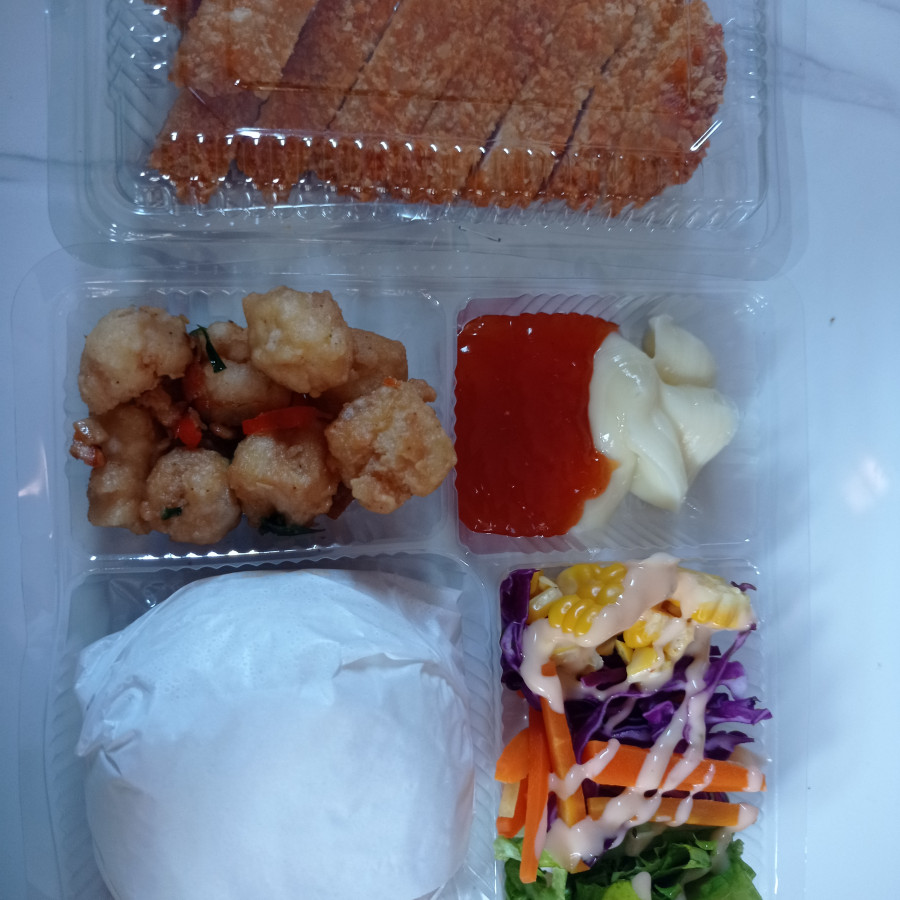 Paket chicken katsu - samping